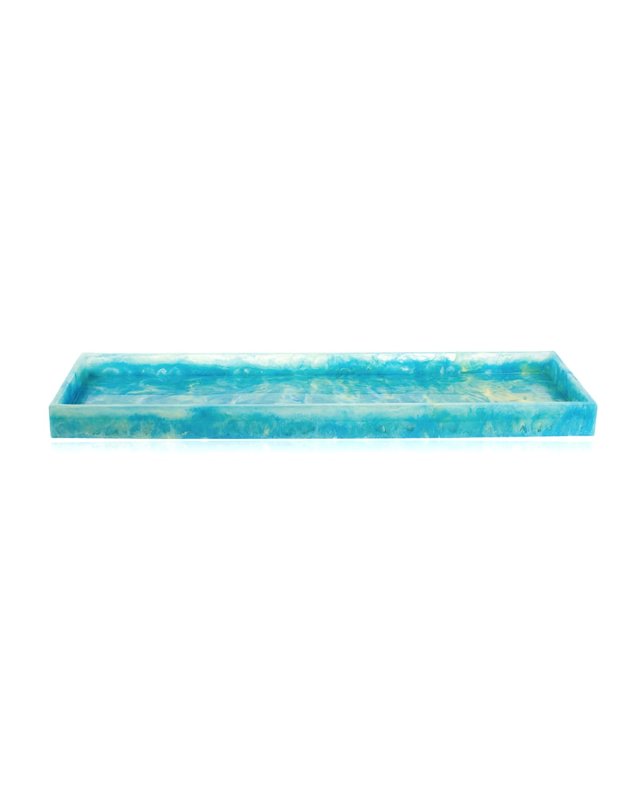 Bahama Blue Long Bar Tray